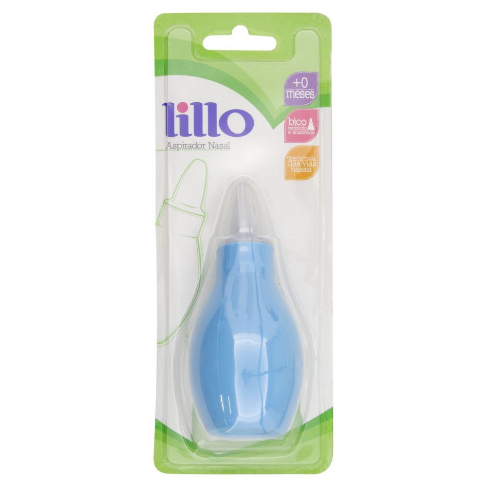 Aspirador Nasal Lillo Azul com 1 Unidade