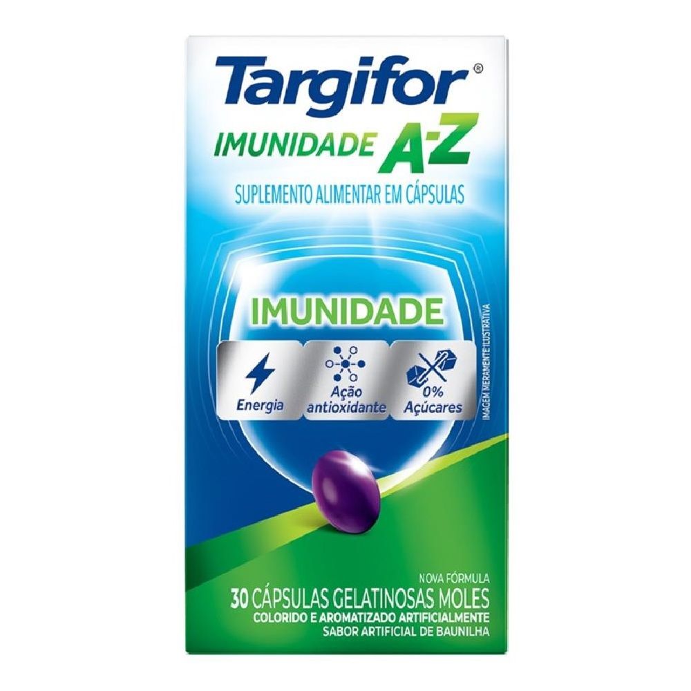 [TESTE] POLIVITAMÍNICO TARGIFOR A-Z 30 CÁPSULAS