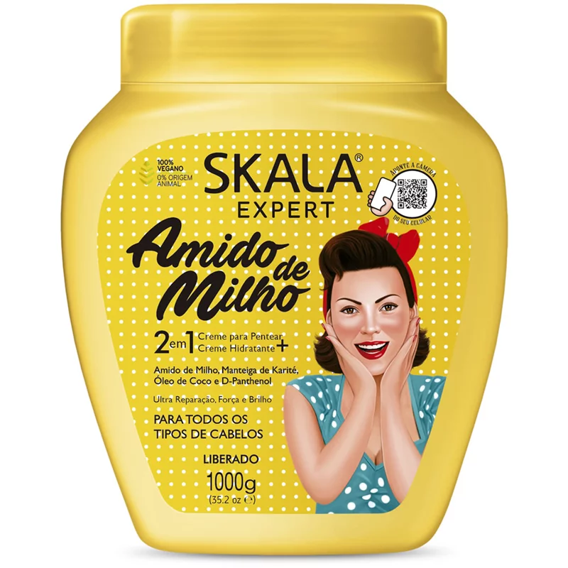 [TESTE] Creme Pentear 2Em1 Amido De Milho Nas Lojas 1K Skala