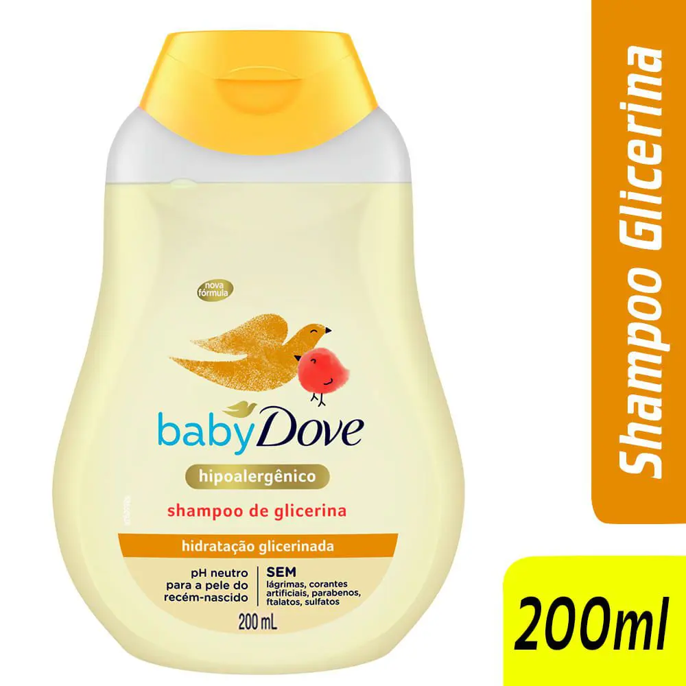 [TESTE] Shampoo De Glicerina Baby Dove Hidratação Glicerinada 200mL