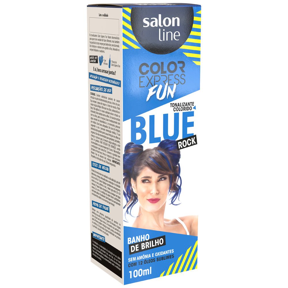 [TESTE] Salon Line Color Express Tintura Semi Permanente Fun Blue Rock, 100 mL