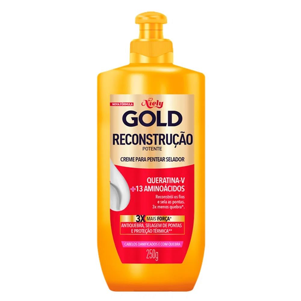 [TESTE] Niely Gold Creme Para Pentear Queratina Reparacao 280G