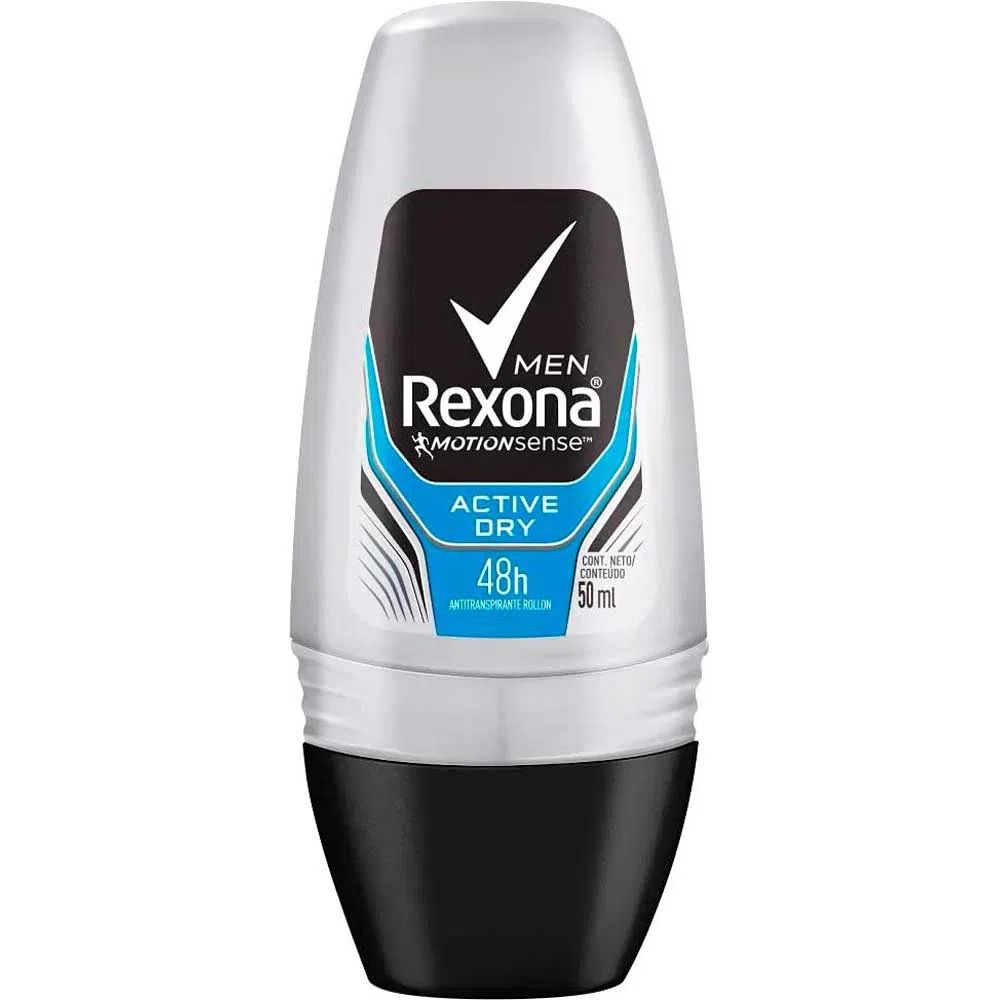 [TESTE] Desodorante Masculino Rexona Motionsense Active Dry Roll-On 50mL