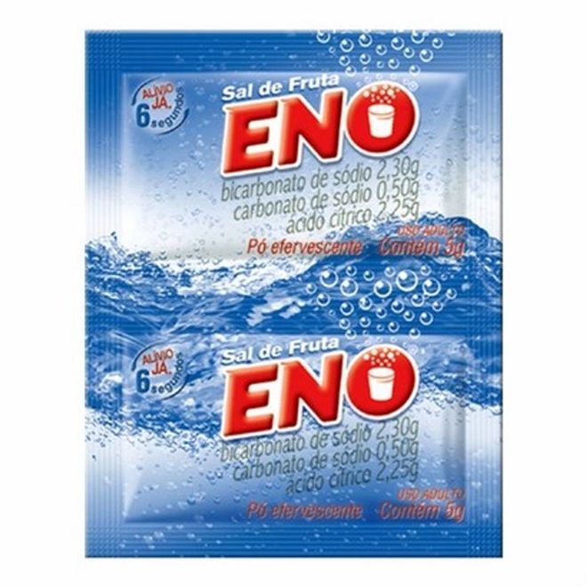 [TESTE] Sal De Frutas Eno 2 Envelopes Com 5G De Pó Efervescente De Uso Oral Tradicional