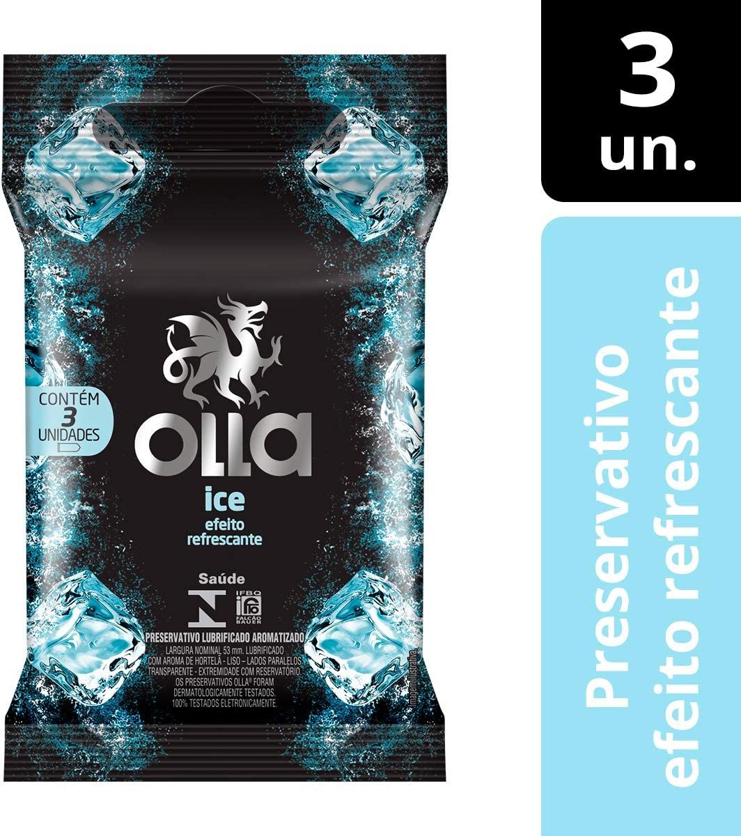 [TESTE] Preservativo Olla Ice 3 Unidades