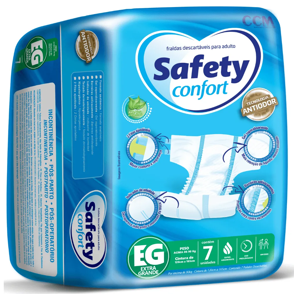 [TESTE] Fralda Adulto Safety Confort Eg Com 07 Un