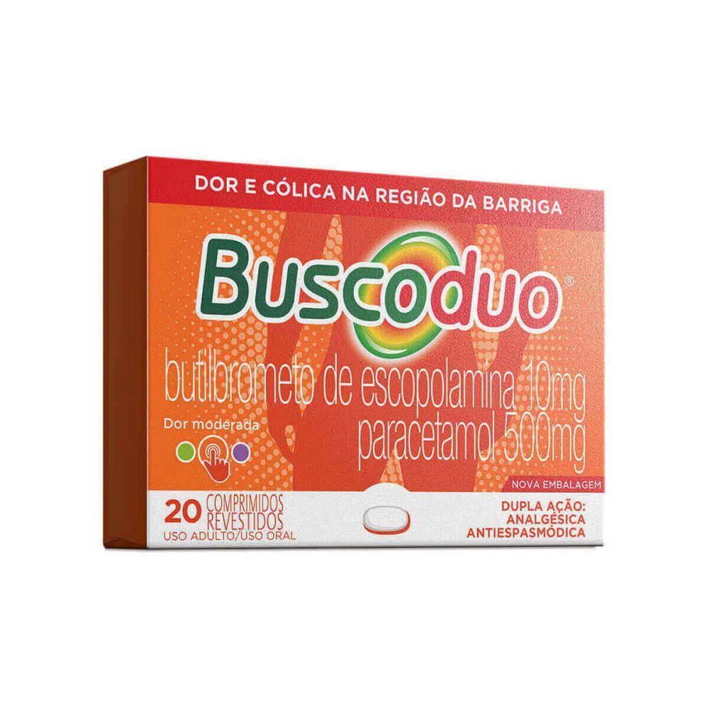 [TESTE] Buscoduo 10Mg + 500Mg Caixa Com 20 Comprimidos Revestidos