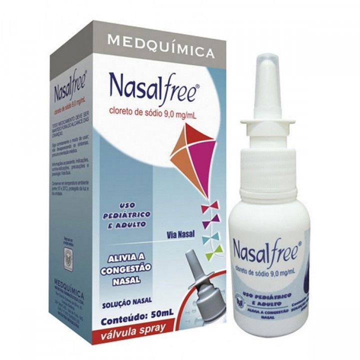 [TESTE] Nasalfree 9,0Mg/mL, Caixa Com 1 Frasco Spray Com 50mL De Solução De Uso Nasal