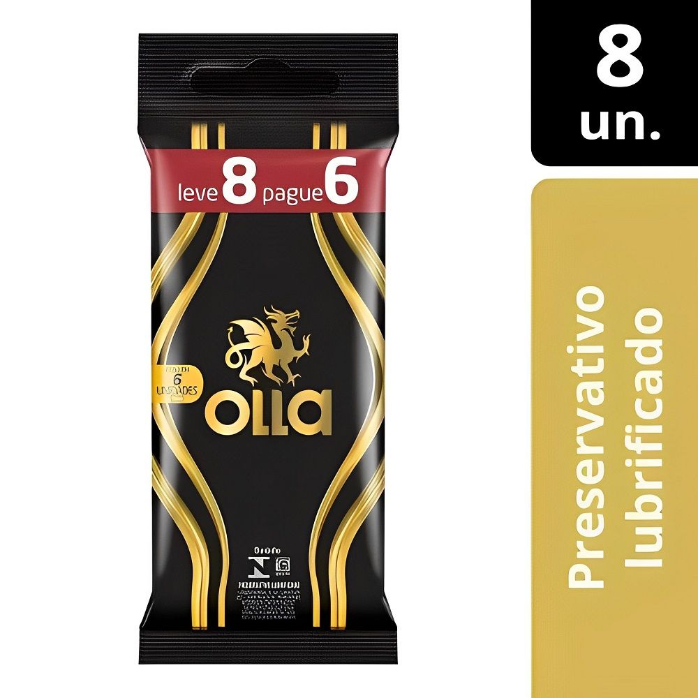 [TESTE] Preservativo Olla Lubrificado Leve 8 E Pague 6