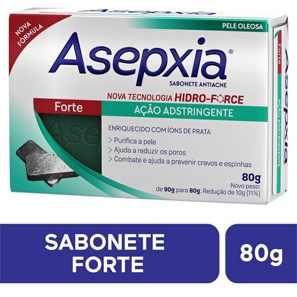 Sabonete Barra Asepxia Formula Forte 85G