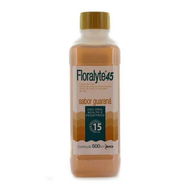 Floralyte 2,05Mg/mL + 2,16Mg/mL + 0,98Mg/mL + 22,75Mg/mL Caixa Com 1 Frasco Com 500mL De Solução De Uso Oral Guaraná