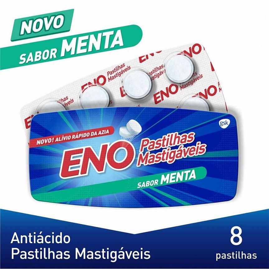 [TESTE] Sal De Fruta Eno Tabsorvente Com 8 Comprimidosr Caixa Com 12