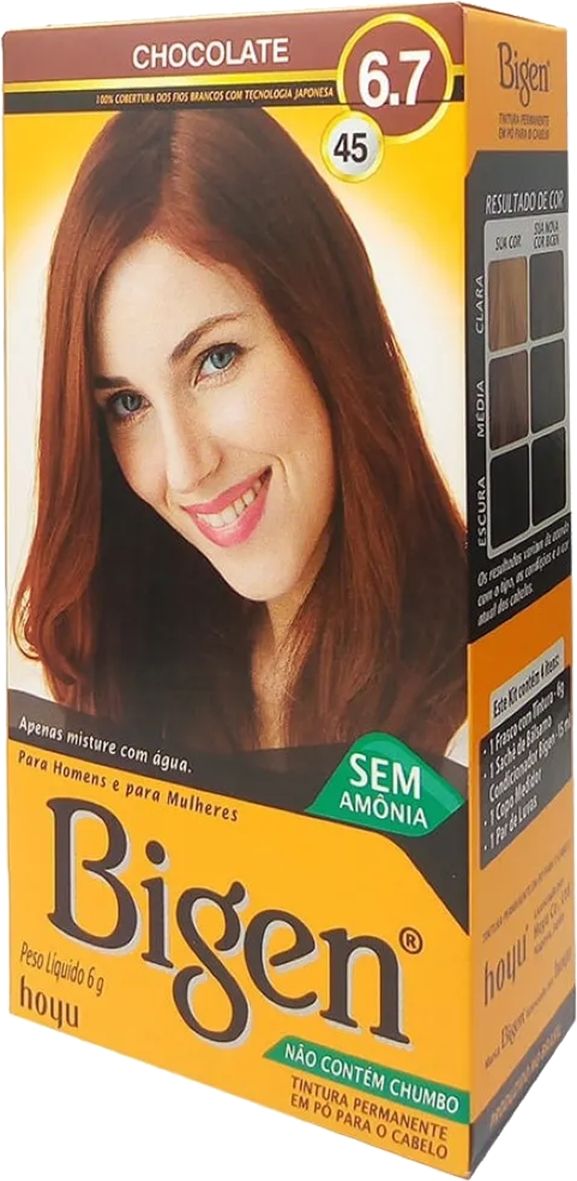 [TESTE] Tintura Bigen 45 Chocolate