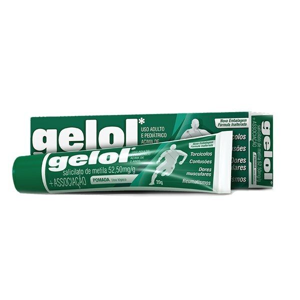 Gelol Pomada 52,2Mg + 44,4Mg + 20,0Mg + 191,97Mgmg Caixa Com 1 Bisnaga Com 20G De Pomada De Uso Dermatológico