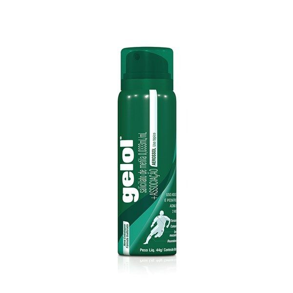 Gelol Aerossol 0,0333mL/mL + 0,0333G/mL + 0,0083G/mL Tubo Aerossol Com 60mL De Solução De Uso Dermatológico