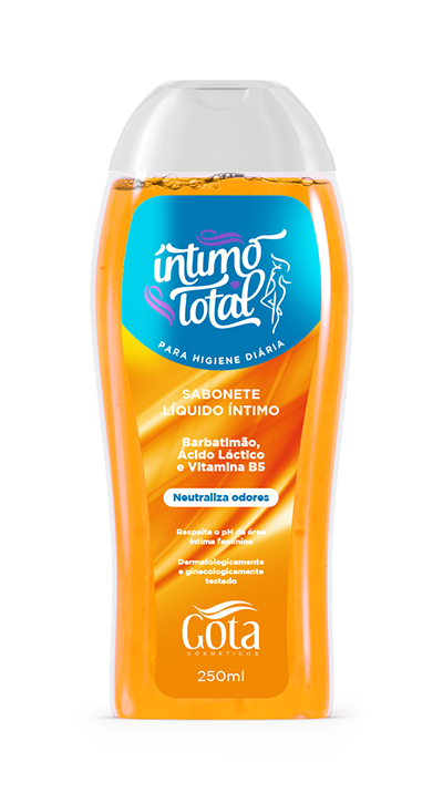 Sabonete Liquido Intimo Gota Dourada 250mL Total