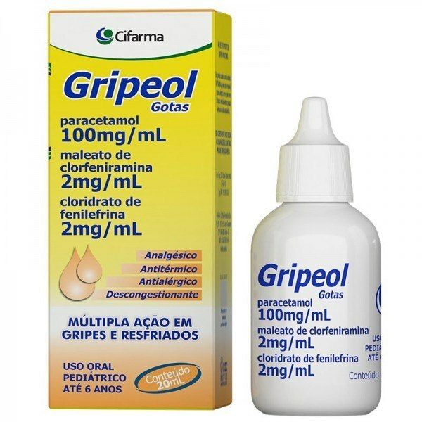 [TESTE] Gripeol 100Mg/mL + 2Mg/mL + 2Mg/mL Caixa Com 1 Frasco Gotejador Com 20mL De Solução De Uso Oral