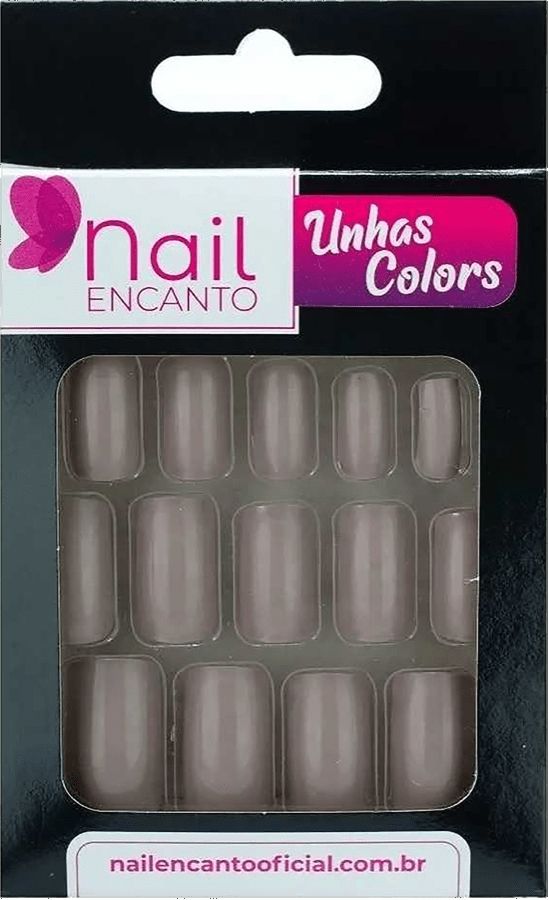 [TESTE] Unha Postiça Nail Encanto Longa Nude Com 28 Un