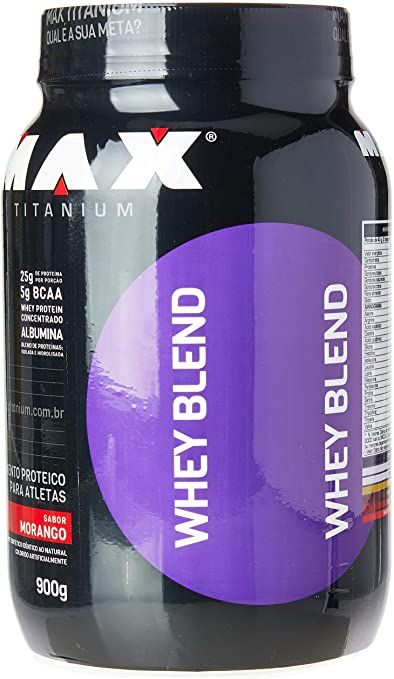 [TESTE] Whey Blend 900G Morango Max Titanium