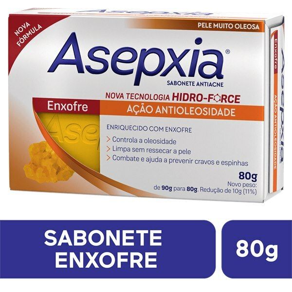 Sabonete Enxofre Asepxia 80G