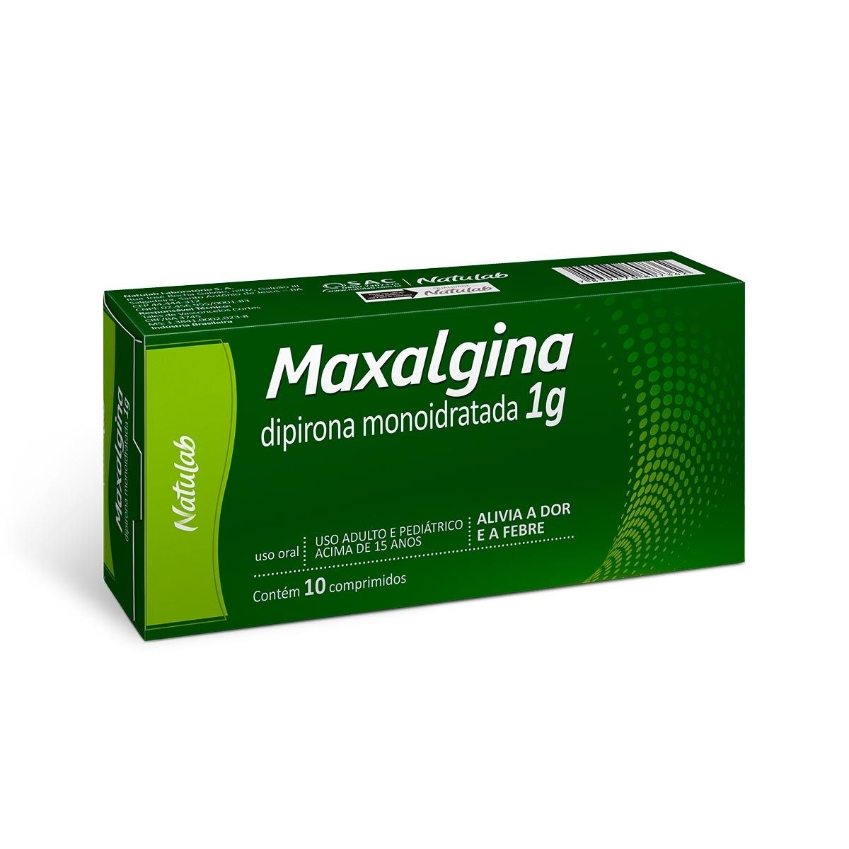 [TESTE] Maxalgina 1G 10 Comprimidos Un