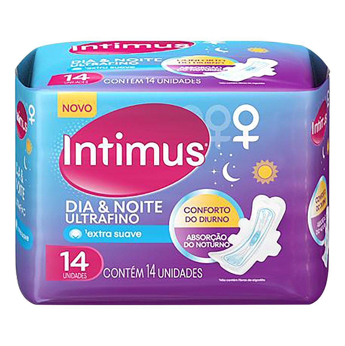 [TESTE] Absorvente Intimus Dia E Noite Extra Suave Com Abas 14 Unidades