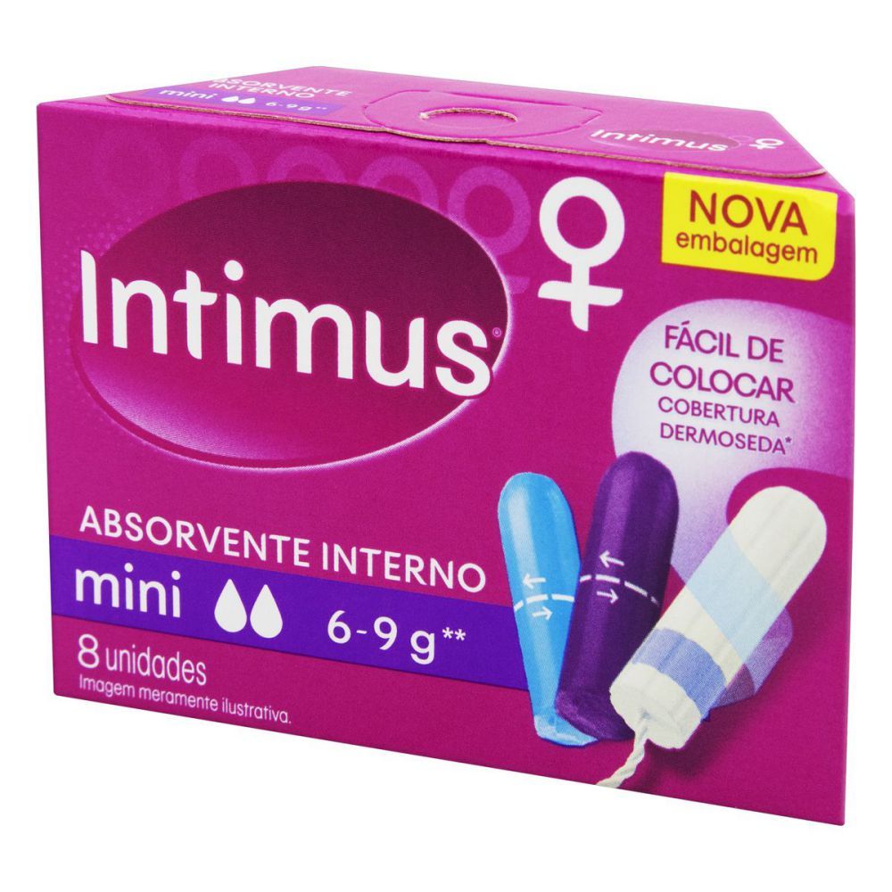 [TESTE] Intimus Absorvente Interno Mini Mais Fino Sistema Gire E Abre 8 Unidades