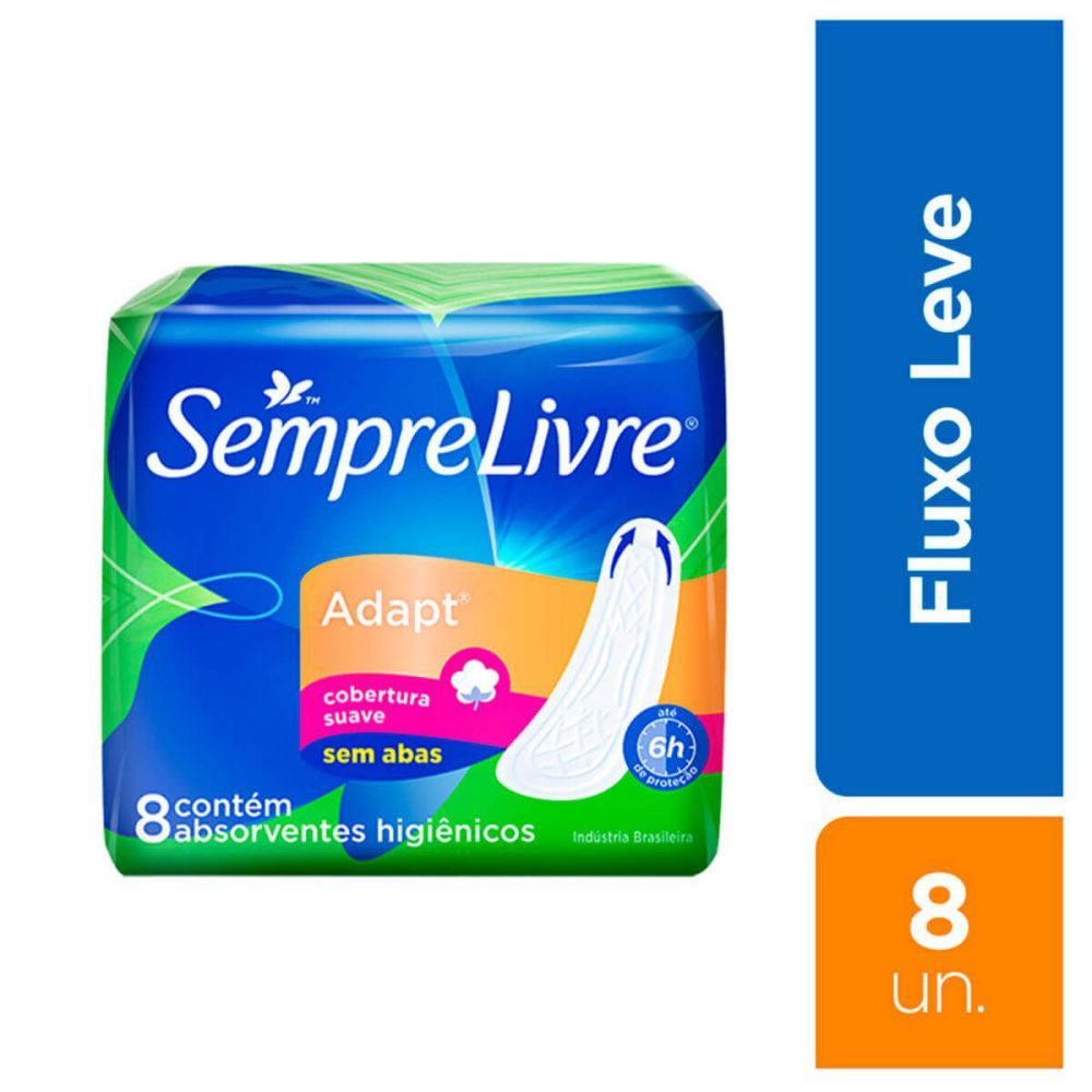 [TESTE] Sempre Livre Especial Absorvente Toque Suave Neutralizador De Odores Sem Abas 8 Unidades