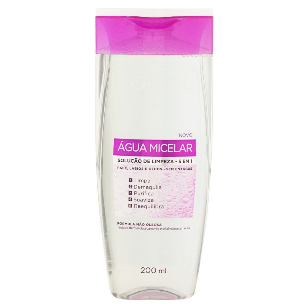 Água Micelar Solução De Limpeza Facial Dermo Expertise 5Em1 200mL