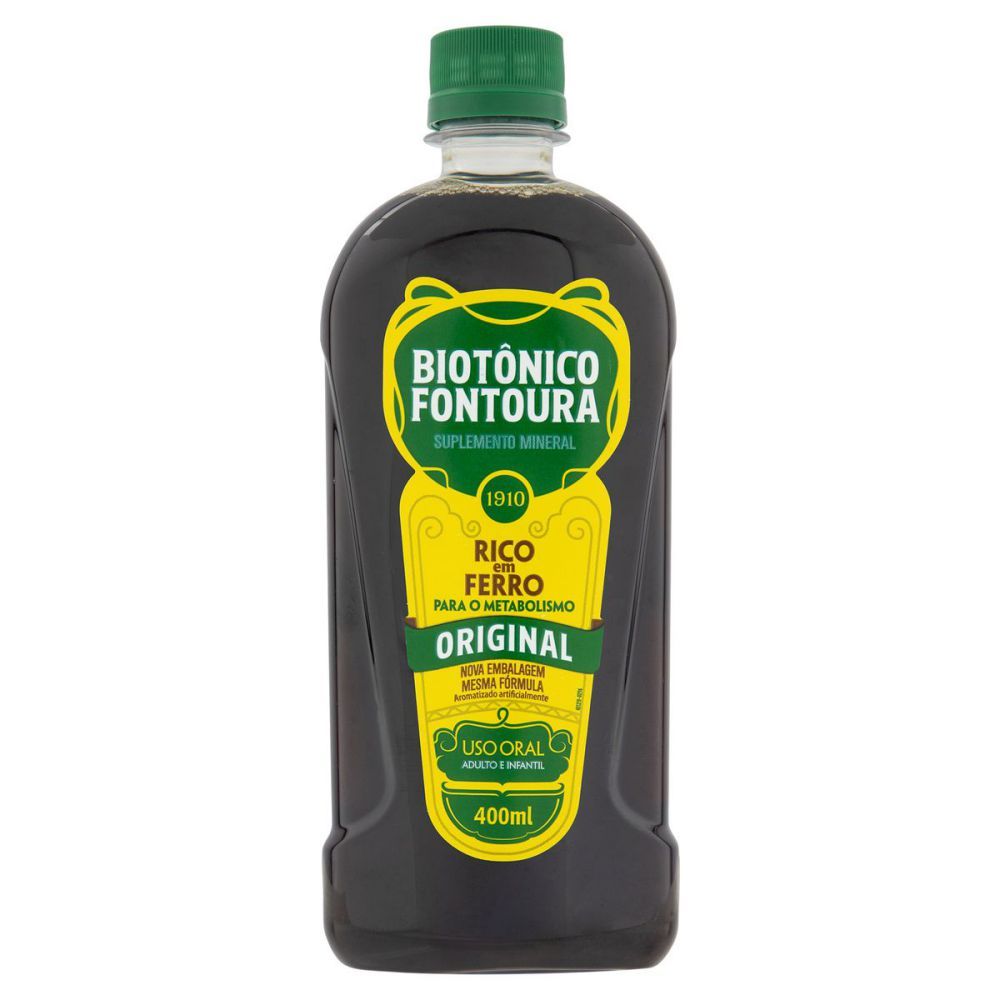 Biotônico Fontoura N 0,833Mg + 4,666Mg Frasco Com 400mL De Solução De Uso Oral