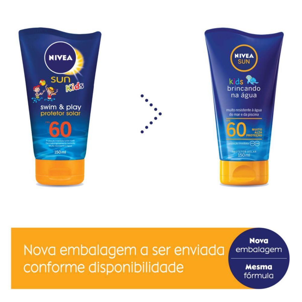 [TESTE] Protetor Solar Corporal Infantil Nivea Sun Kids Brincando Na Água Fps 60 Com 150mL
