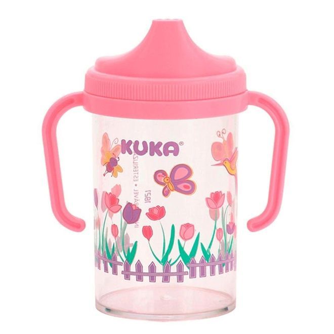 [TESTE] Copo Kuka Cristal Alça Removível 240mL Rosa