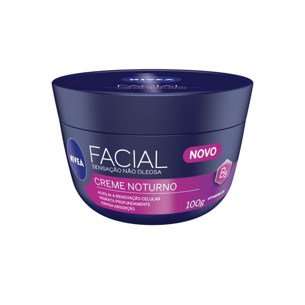 Creme Hidratante Facial Nivea Noturno Com 100G