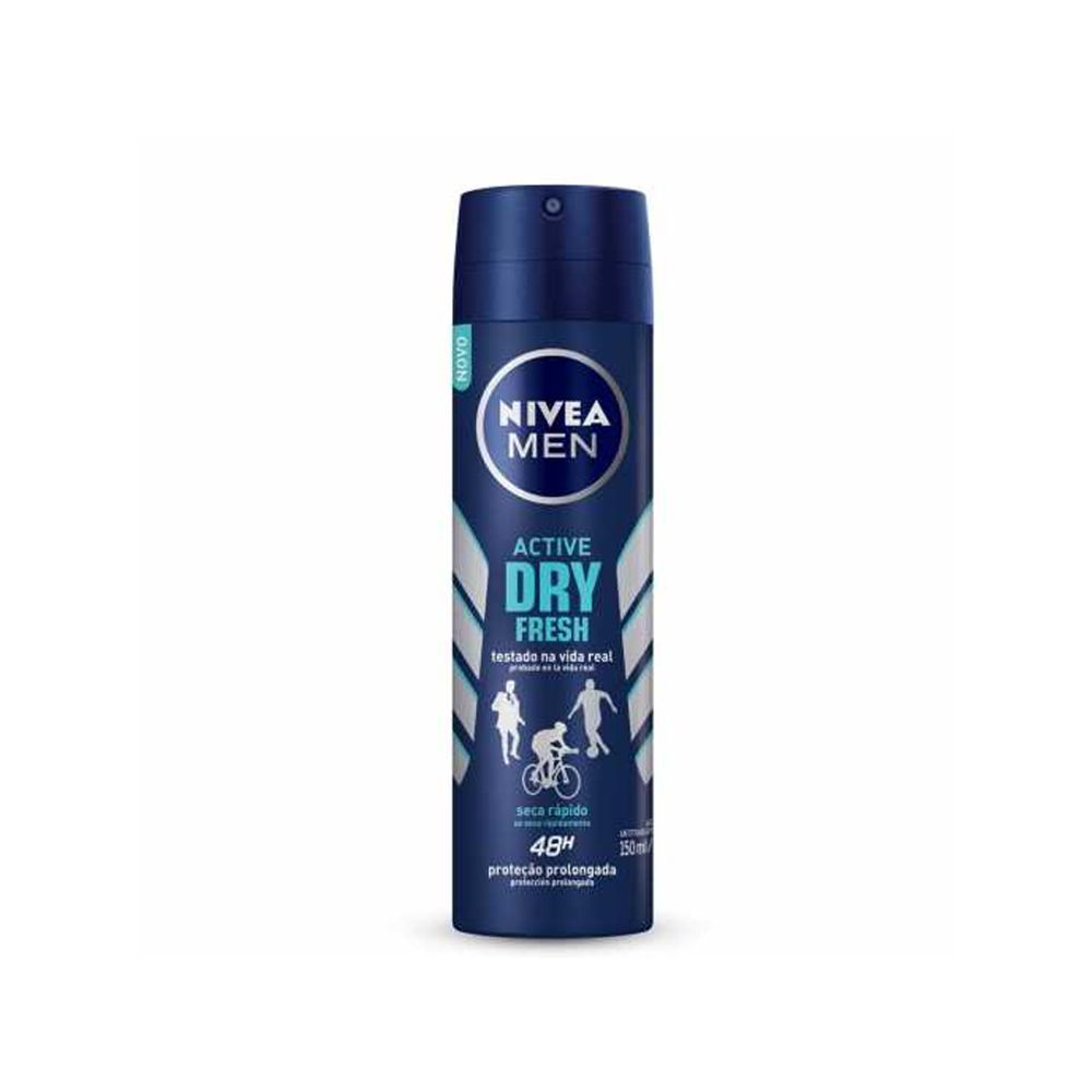 [TESTE] Desodorante Masculino Nivea Men Active Dry Fresh Aerosol 150mL