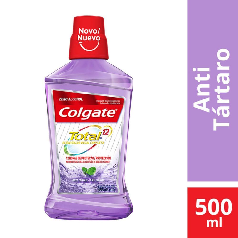 [TESTE] Enxaguante Antisséptico Bucal Colgate Total 12 Anti Tártaro Sem Álcool Com 500mL