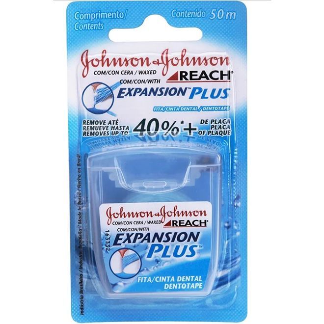 [TESTE] Fio Dental Johnson & Johnson Reach Expansion Plus Plus Regular 50M