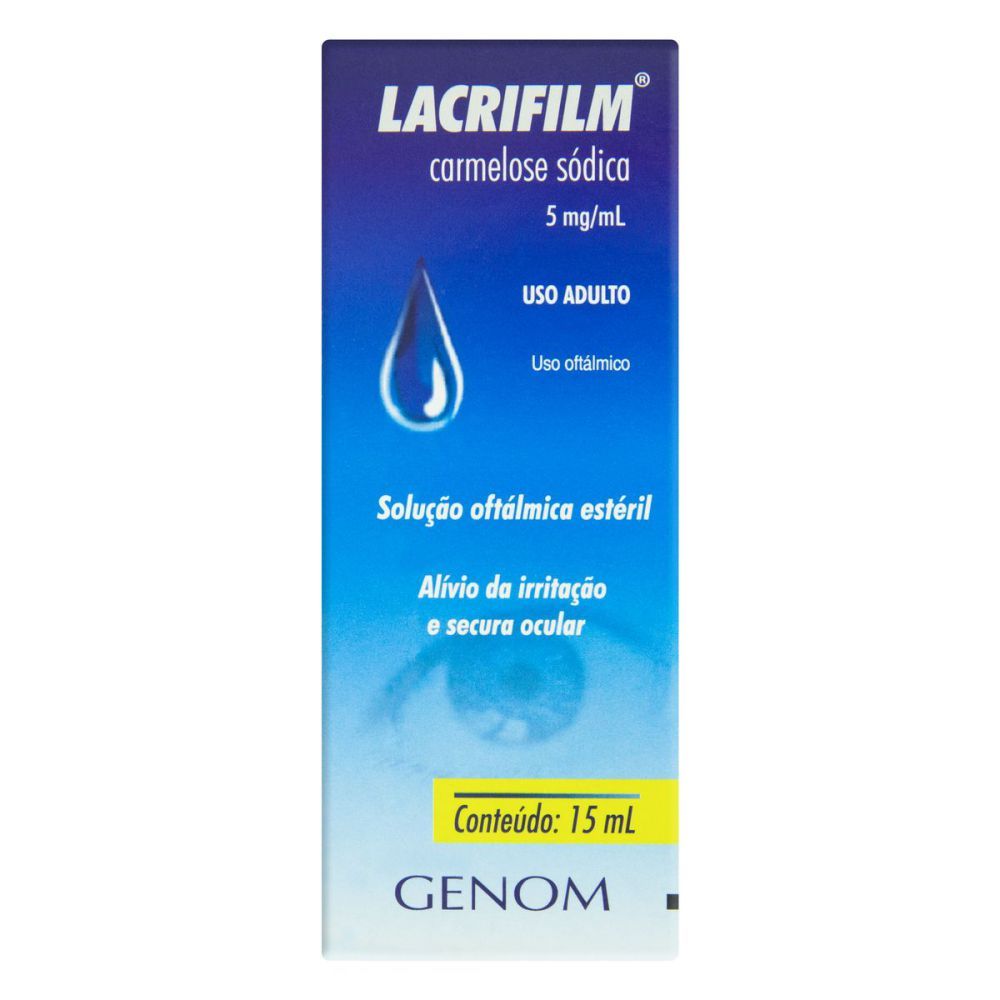 [TESTE] Lacrifilm 5Mg/mL Caixa Com 1 Frasco Gotejador Com 15mL De Solução De Uso Oftálmico