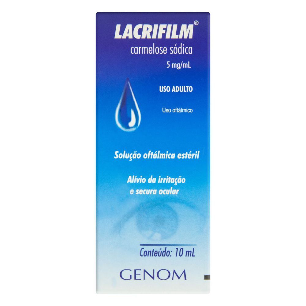 [TESTE] Lacrifilm 5Mg/mL Caixa Com 1 Frasco Gotejador Com 10 mL De Solução De Uso Oftálmico