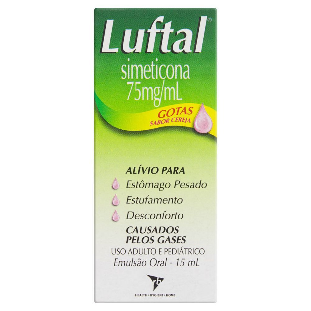 Luftal 75Mg/mL Caixa Com 1 Frasco Gotejador Com 15mL De Emulsão De Uso Oral