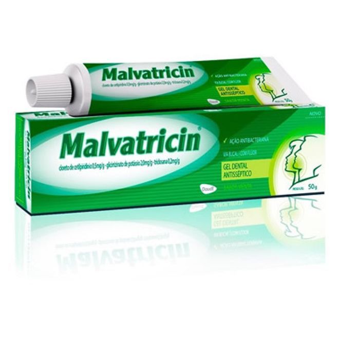 [TESTE] Malvatricin Gel Dental 0,25Mg + 6,2Mg + 2,2Mg Caixa Com 1 Bisnaga Com 50G De Gel De Uso Bucal