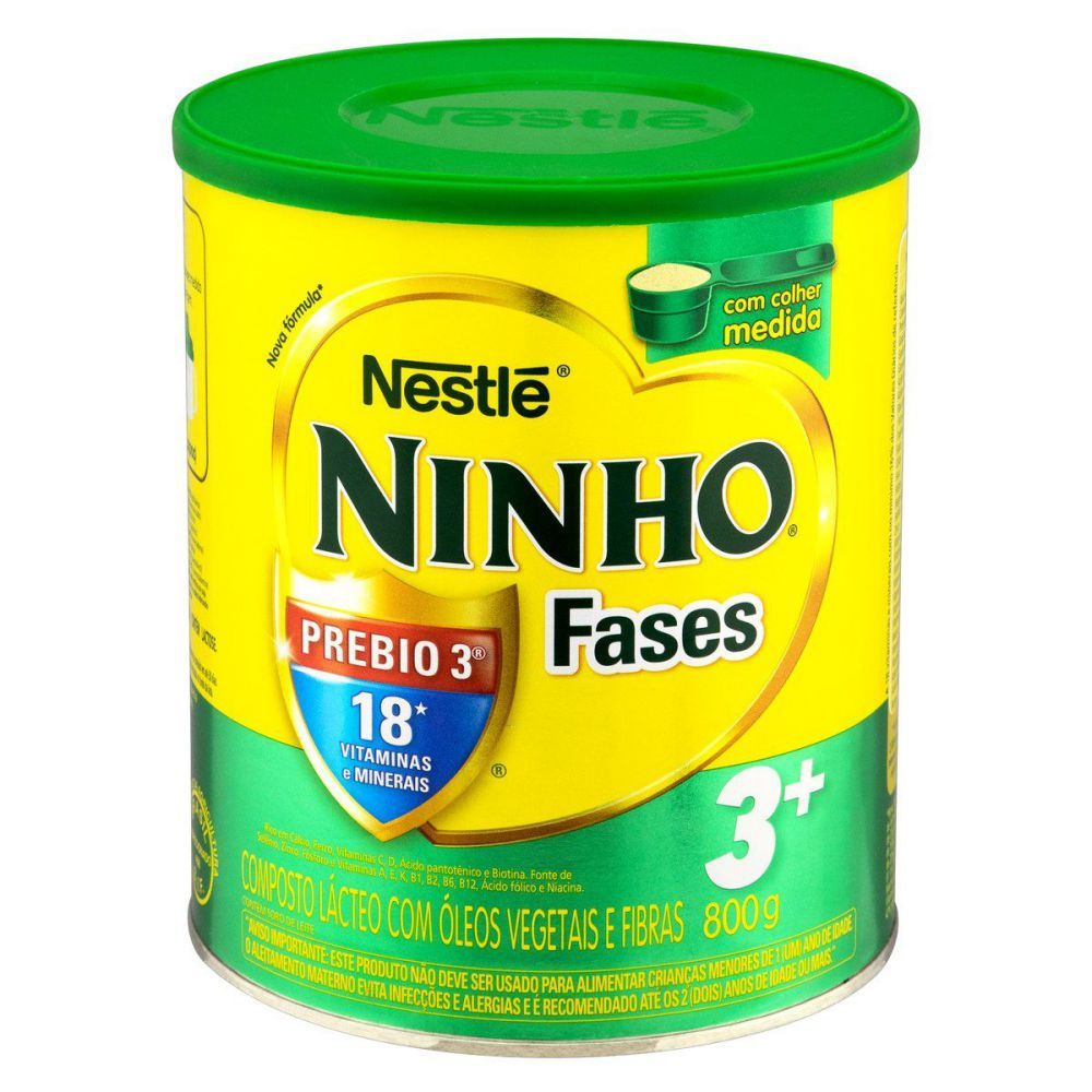 [TESTE] Ninho Leite Infantil Crescimento Fases 3+ 800G