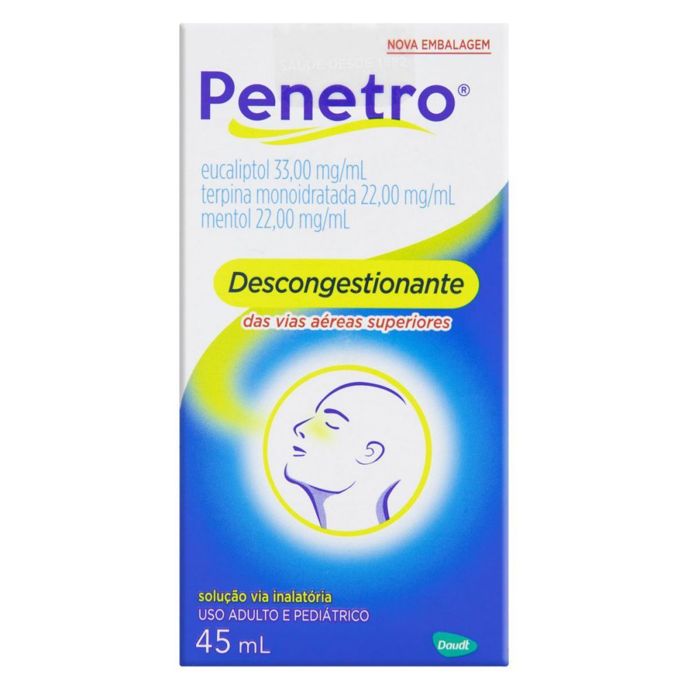 [TESTE] Penetro 33Mg/mL + 22Mg/mL + 5,5Mg/mL Caixa Com 1 Frasco Com 45mL De Solução De Uso Inalatório