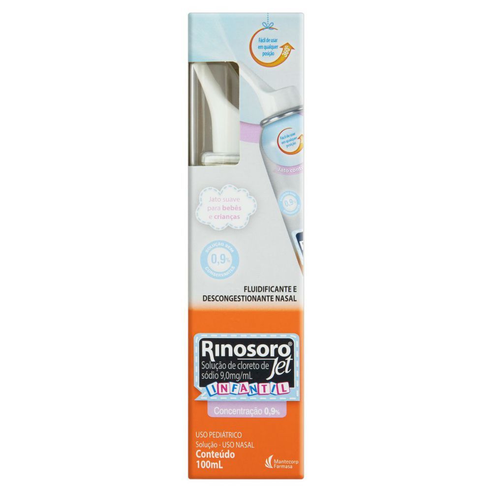 [TESTE] Rinosoro Jet 9Mg/mL Frasco Spray Com 100mL De Solução De Uso Nasal Infantil