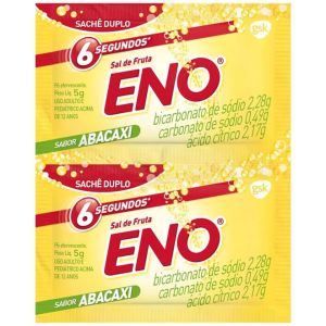 Sal De Frutas Eno 2 Envelopes Com 5G De Pó Efervescente De Uso Oral Abacaxi