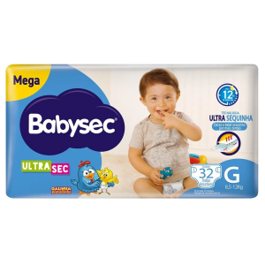 Fralda Babysec Ultra Sec Galinha Pintadinha G 32 Unidades
