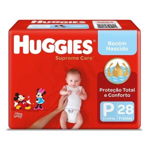 Fralda Descartável Huggies Supreme Care P 28 Unidades