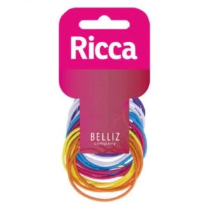Kit De Elástico Para Cabelo Ricca Colors 18 Unidades