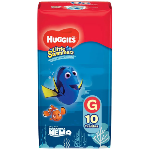 Fralda Hug Pisc Lit Swin G 8X10