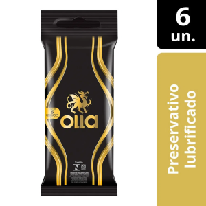 Preservativo Camisinha Olla Lubrificado - 6 Unidades, Olla, 6Un, Pacote De 6