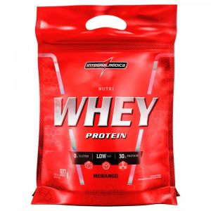 Nutri Whey Proteinintegralmedica 907G Morango Pouch
